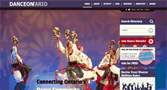 Desktop Screenshot of danceontario.ca